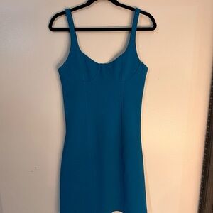 Zara Blue Bodycon Midi Dress